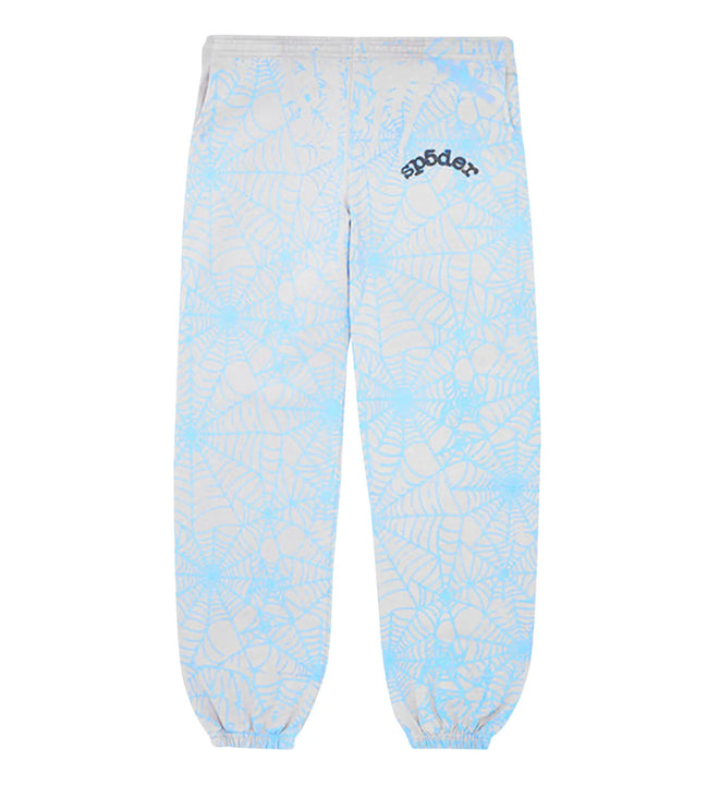 Sp5der AOP Web Heather Grey Sweatpants Hover Image