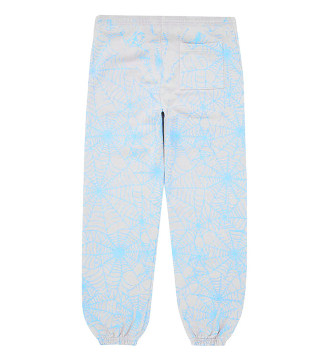 Sp5der AOP Web Heather Grey Sweatpants Main Image