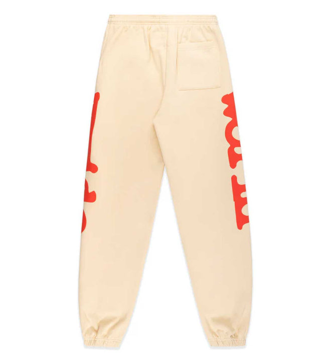 Sp5der Beluga Sweatpants Cream/Red Main Image