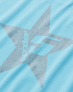 Sp5der Big 5 Star Rhinestone Tee Light Blue