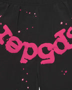Sp5der OG Web Double Layer Shorts Black/Pink