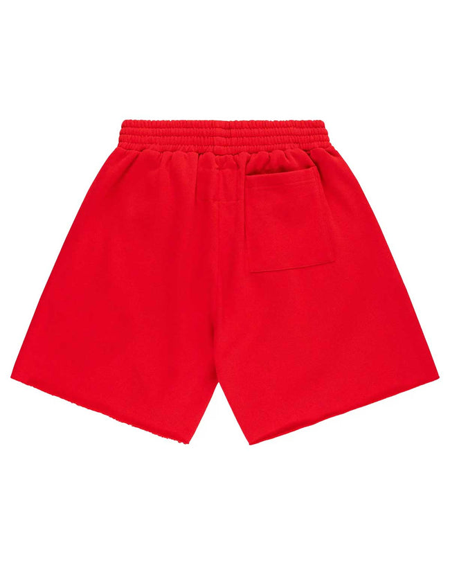Sp5der OG Web Studded Sweatshorts Red Main Image