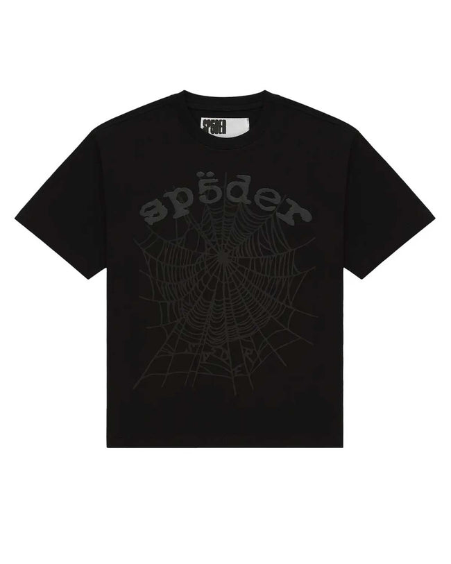 Sp5der OG Web Tee Phantom Black Hover Image