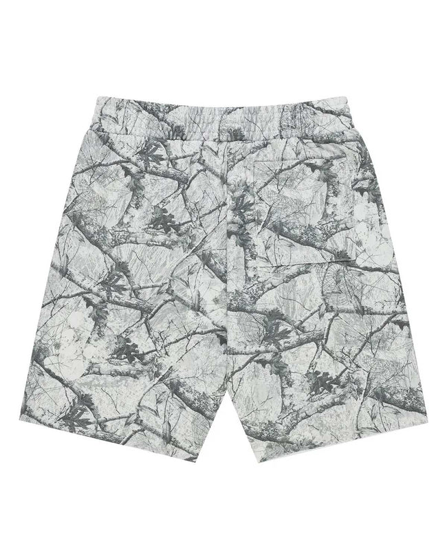 Sp5der Realtree OG Web V2 Sweat Shorts White Camo Main Image