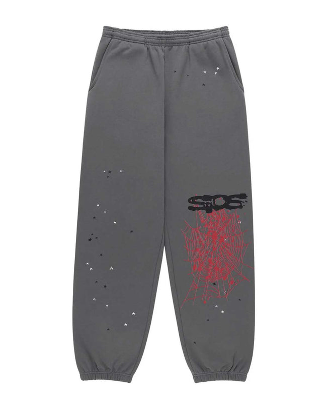 Sp5der Splat Punk Sweatpants Slate Hover Image