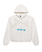 Sp5der T&F Zip-Up Hoodie White