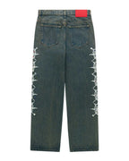 Sp5der Web Stone Denim Pants Indigo