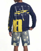 Sp5der Beluga Denim Short Indigo