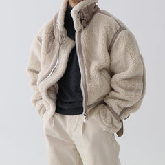 Stand Collar Fleece Jacket