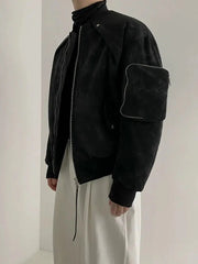 Suede Padded Cotton Jacket