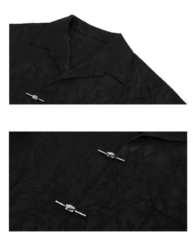 Vintage Pattern Lapel Shirt