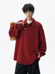 Chinese Style Metal Button Shirt