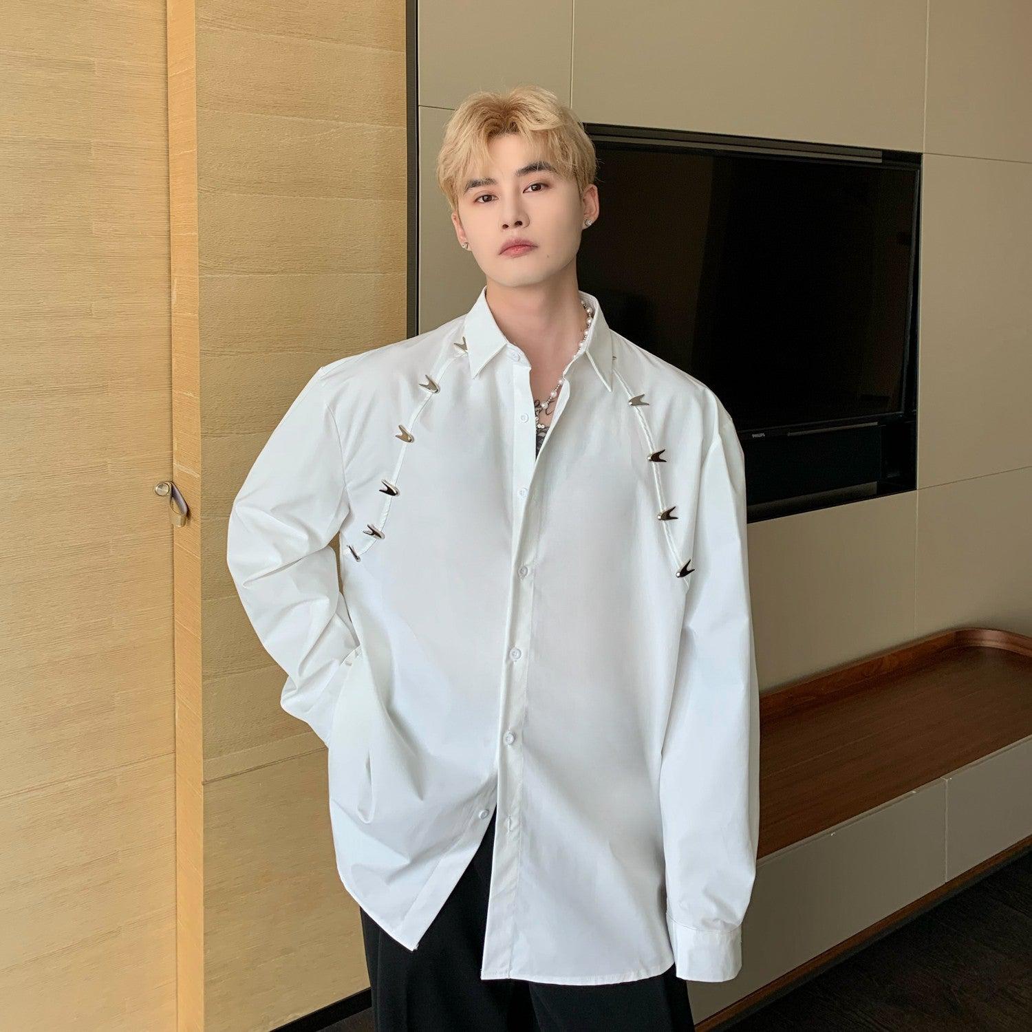 Long-Sleeve Button-Up Shirt