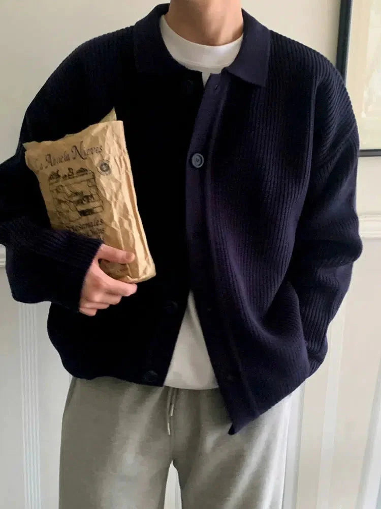 Lapel Knitted Cardigan Jacket