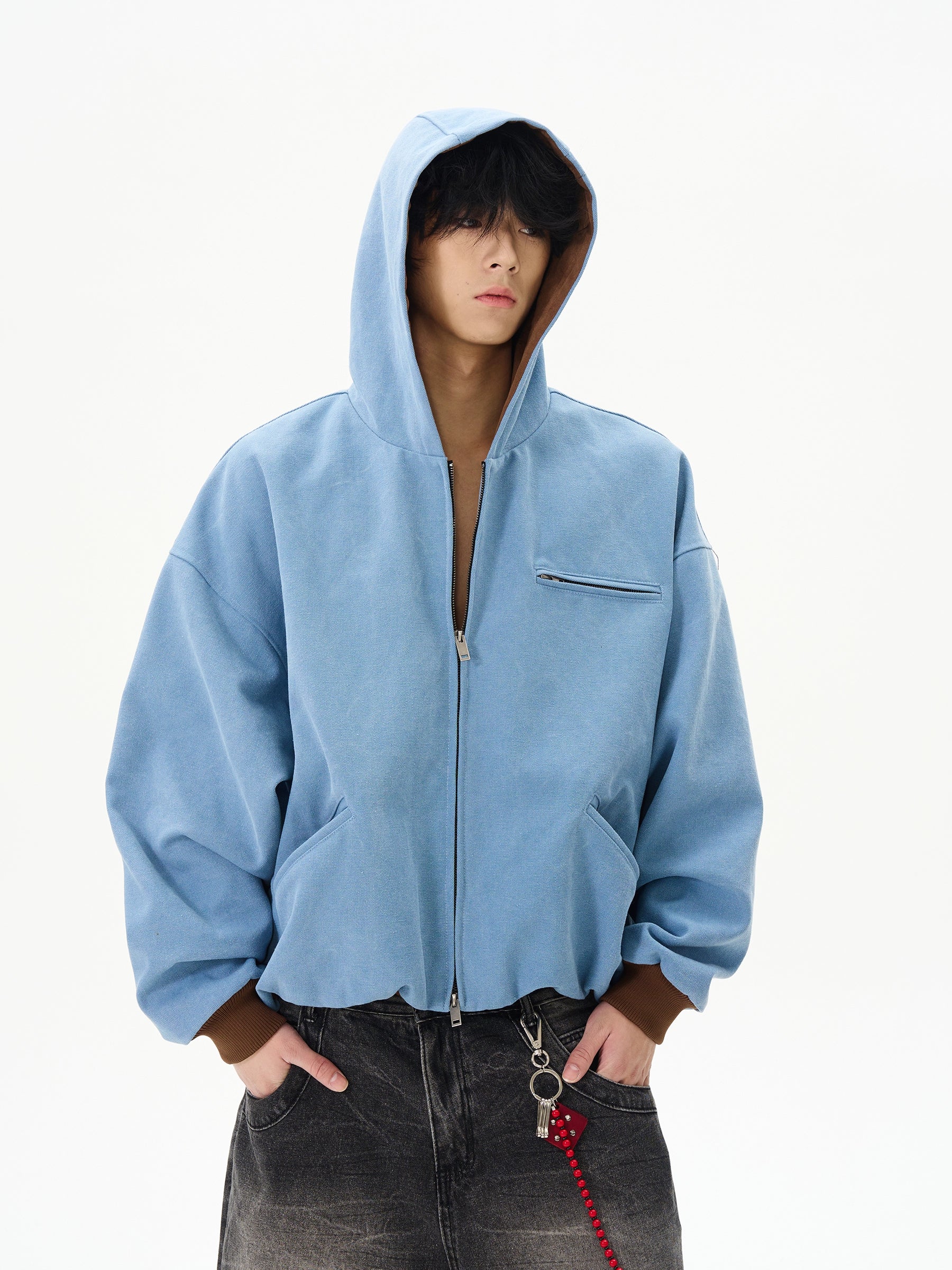 Hooded Denim Jacket