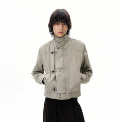 Aircraft Button Short Work Jacket