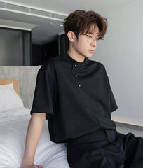 Button Short-Sleeve T-shirt