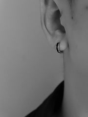 Black Ring Earrings