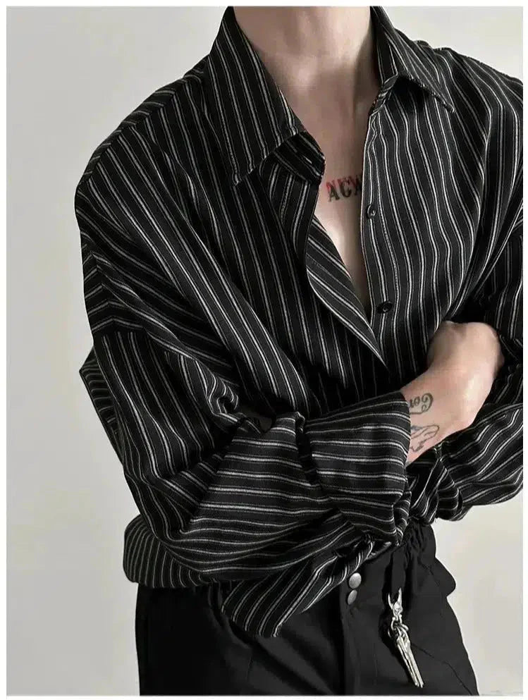 Classic Striped Button-up Shirt