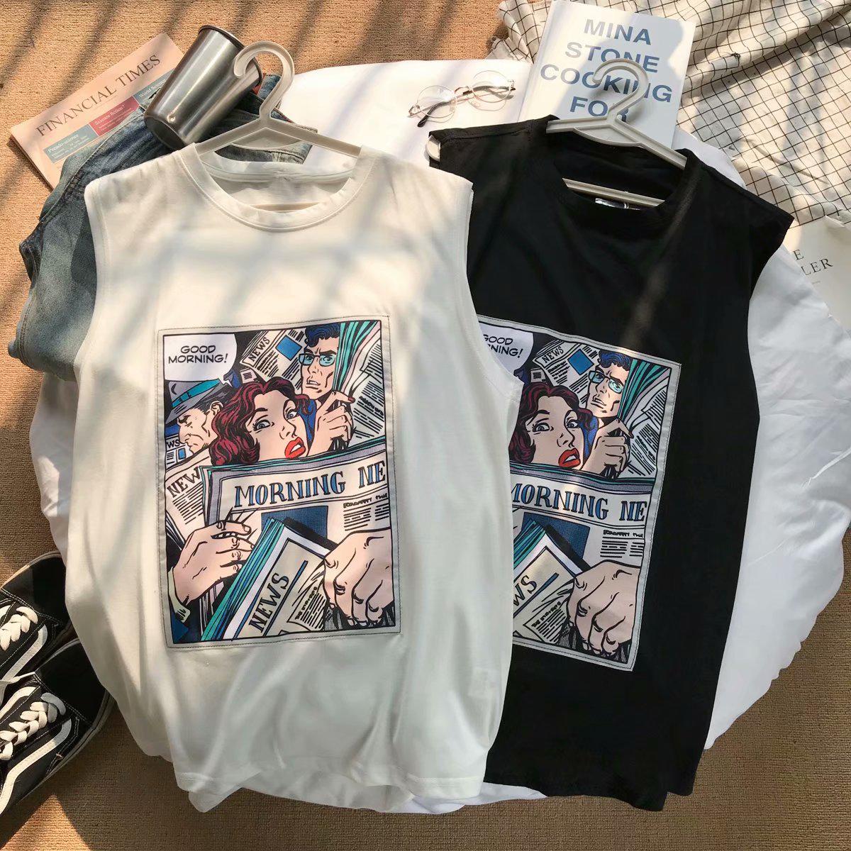 Comic Sleeveless Tank Top