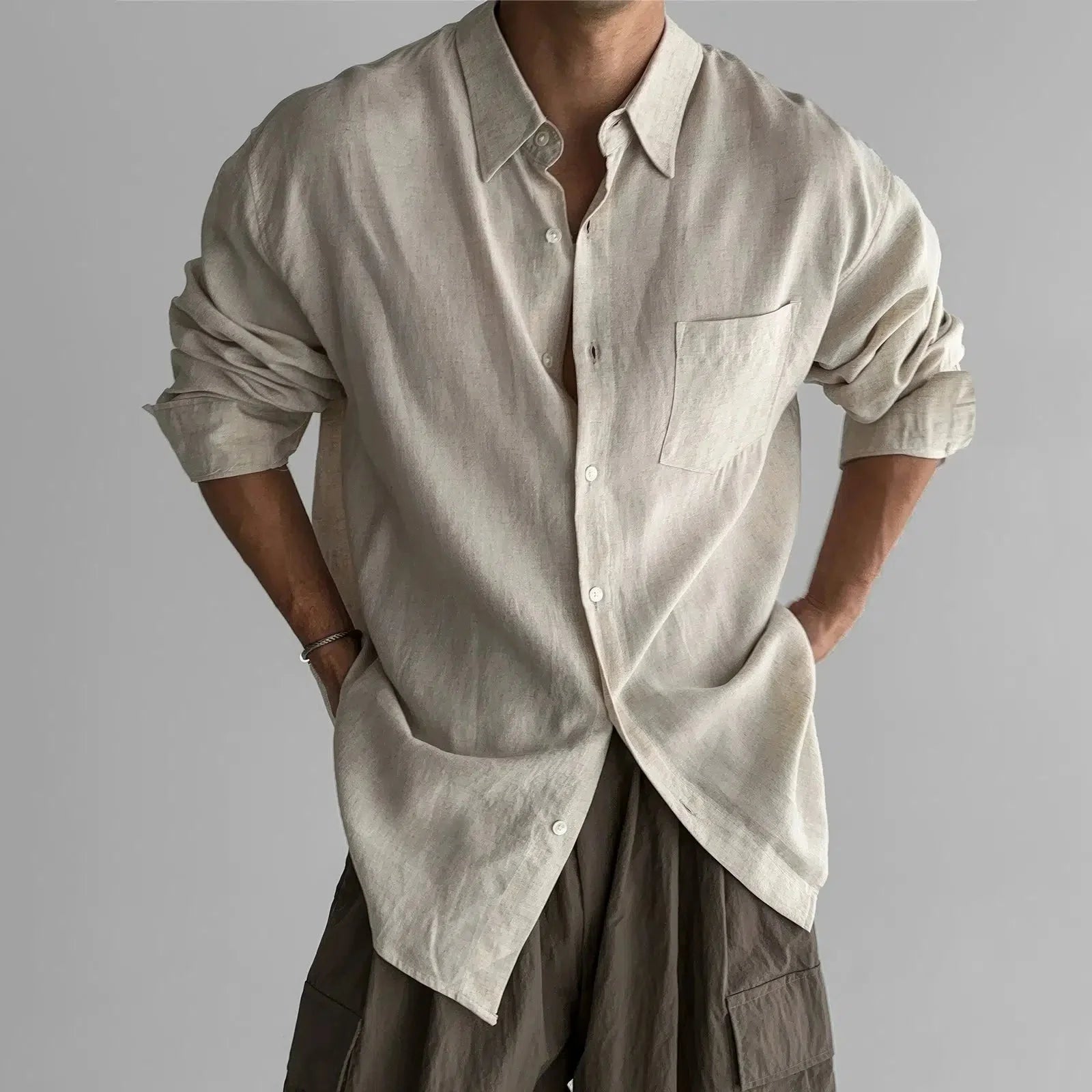 Button-down Linen Shirt