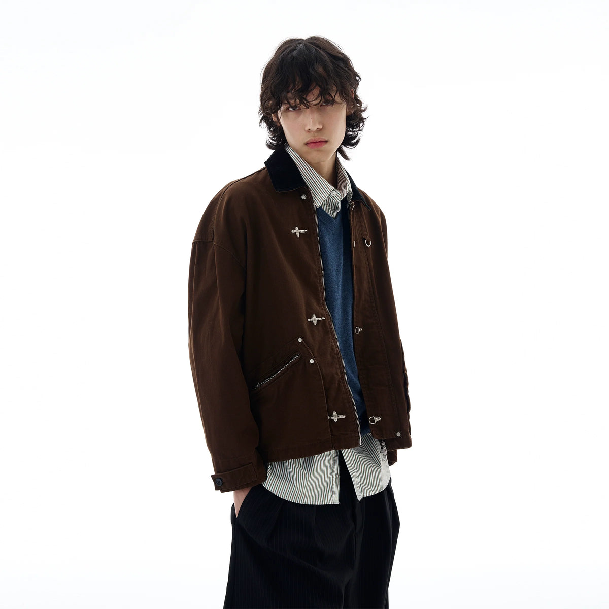 Aircraft Button Cargo Coat