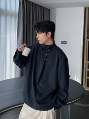 Loose-Fit Button-Up Shirt
