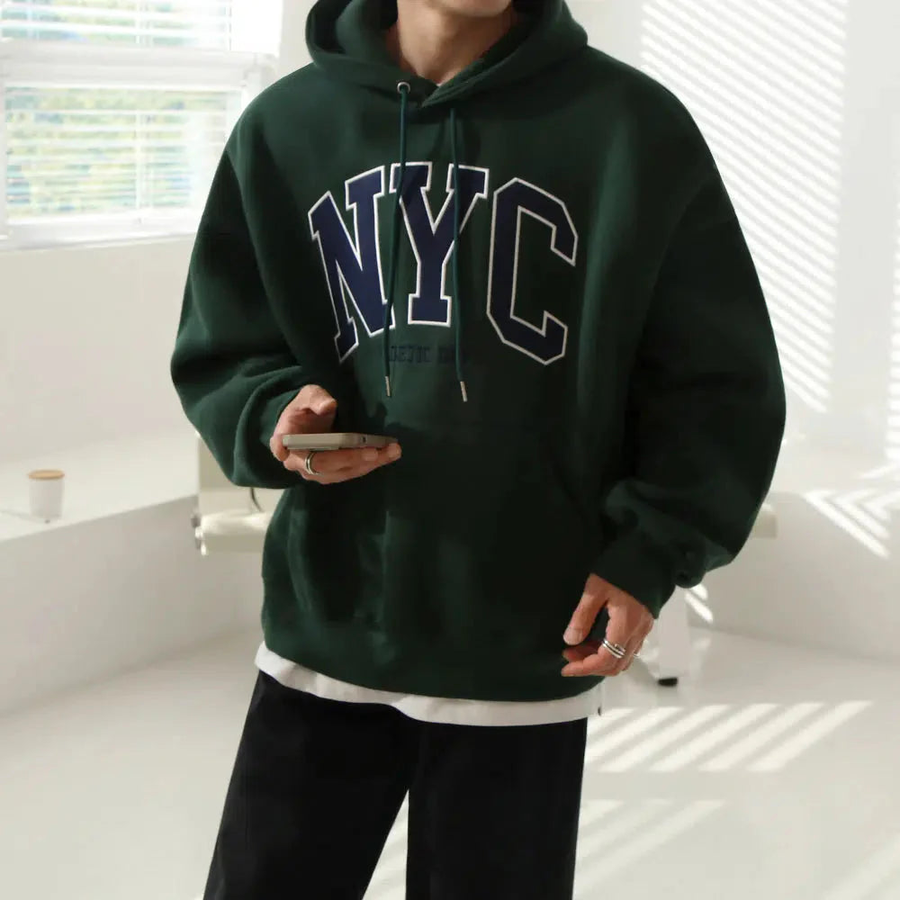 Embroidered Hooded Sweatshirt