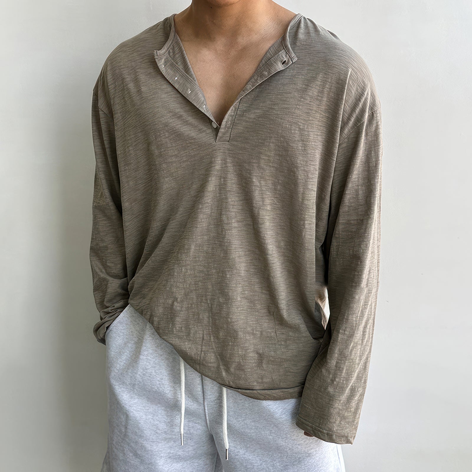 Bottoming Collar Long-sleeved Shirt
