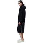 Fear Of God Essentials Classic Fleece Jet Black Metalic Zip-Up Hoodie (SS25)