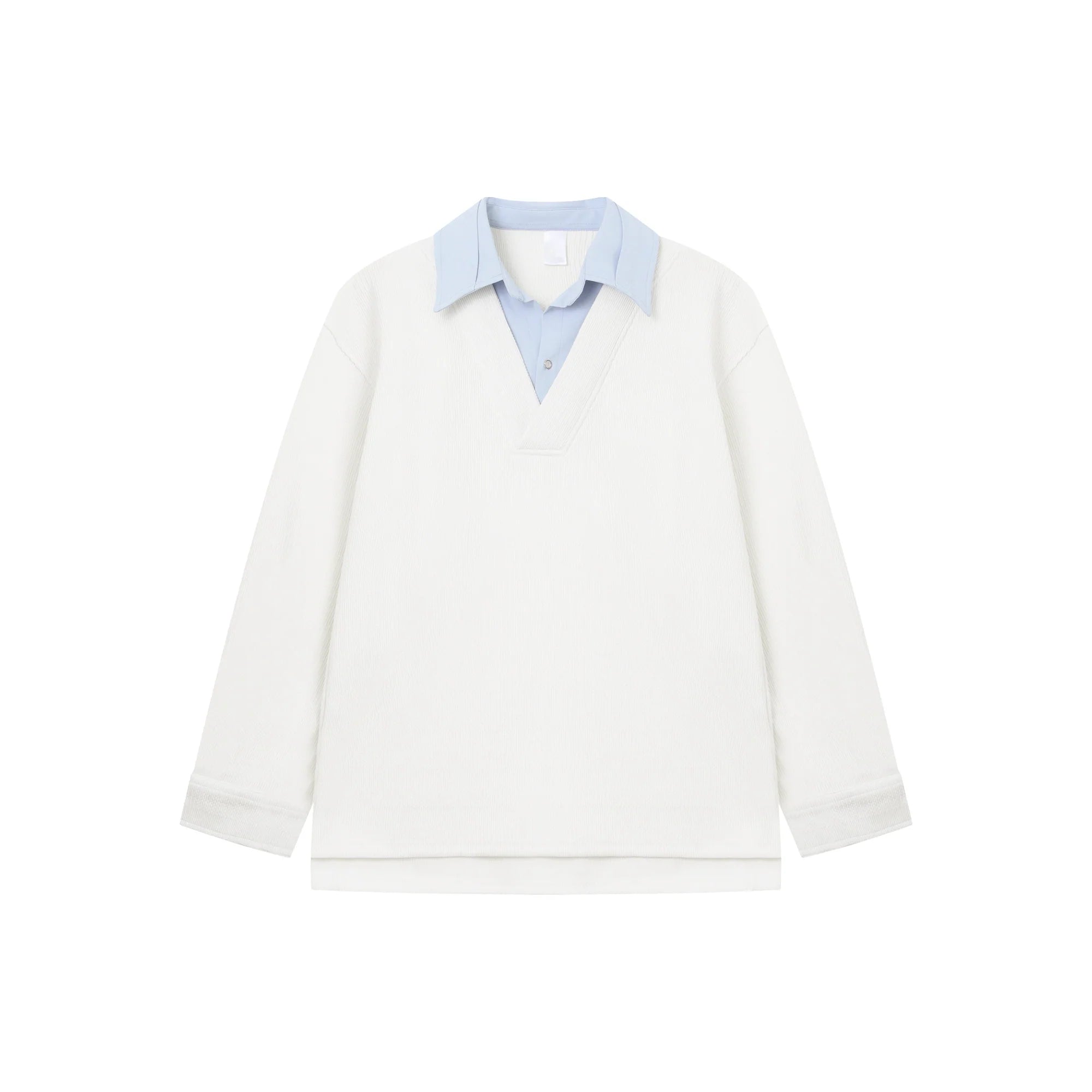 Fake Two-piece Long-sleeved Pullover