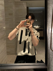 Knitted Short Sleeve Pullover