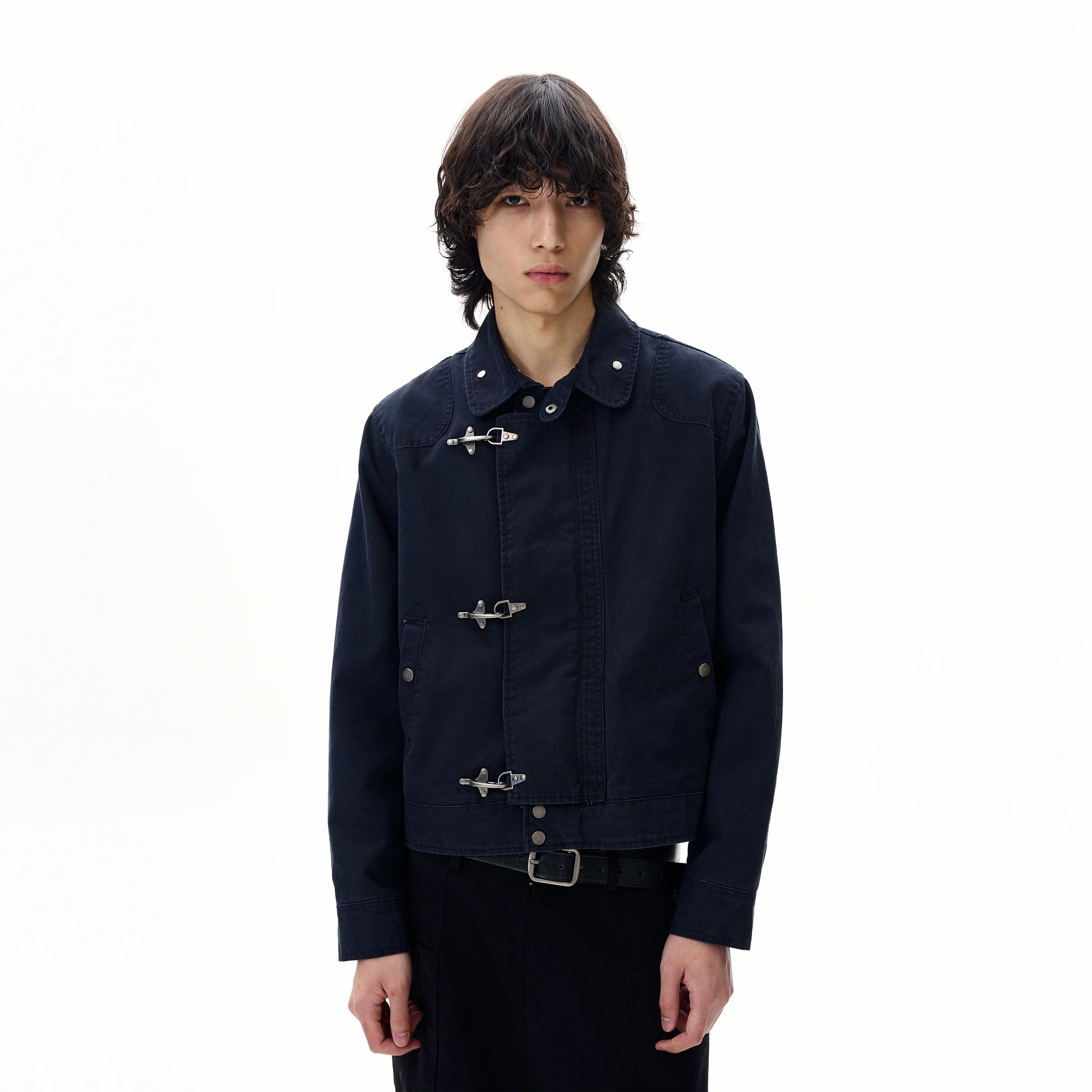 Aircraft Button Short Work Jacket