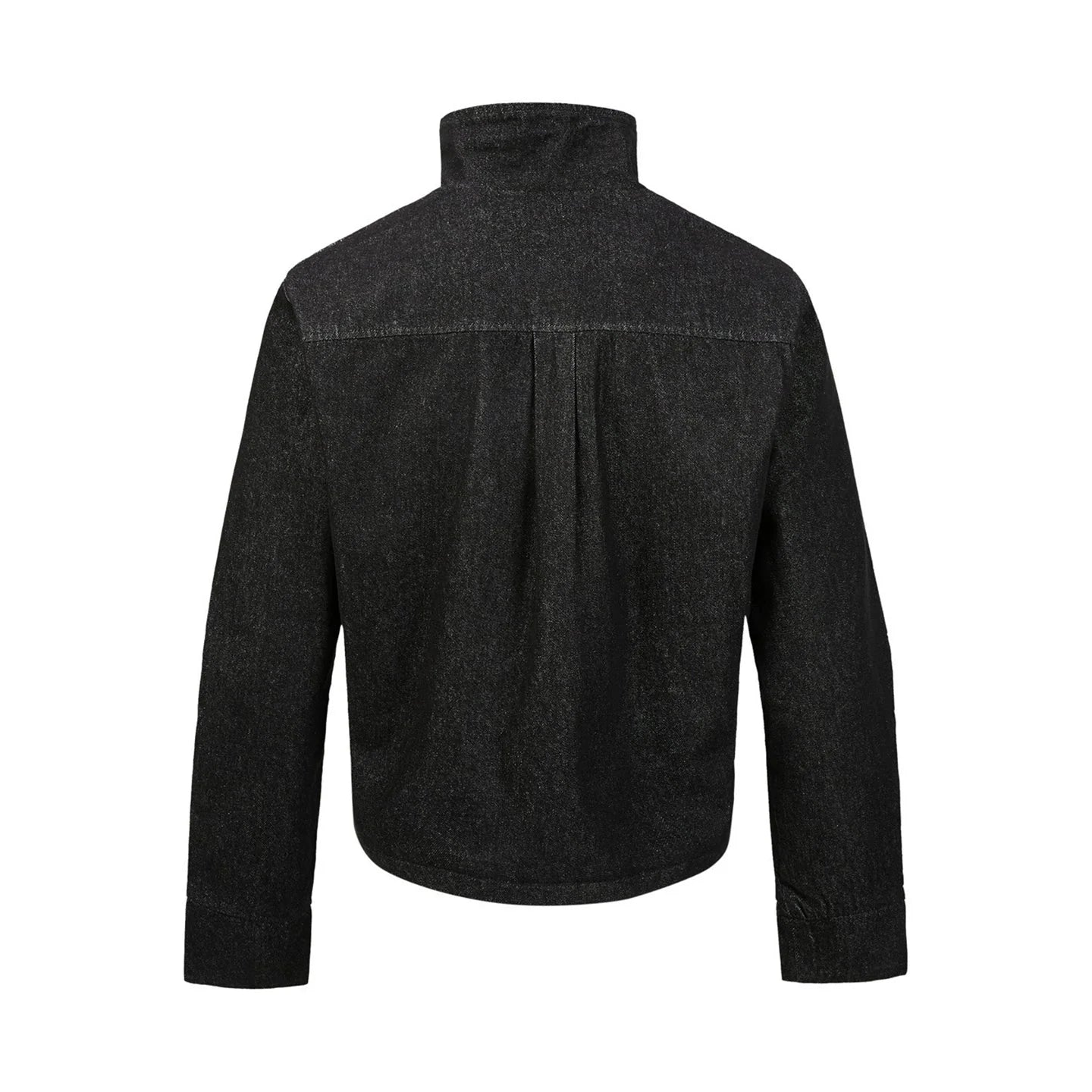 Stand Collar Denim Jacket