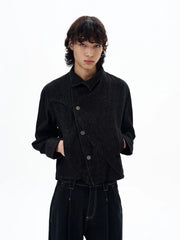 Straight Asymmetrical Denim Jacket