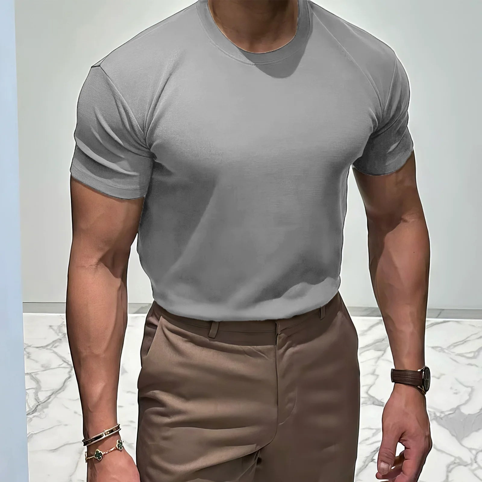 Slim Fit Round Neck T-shirt