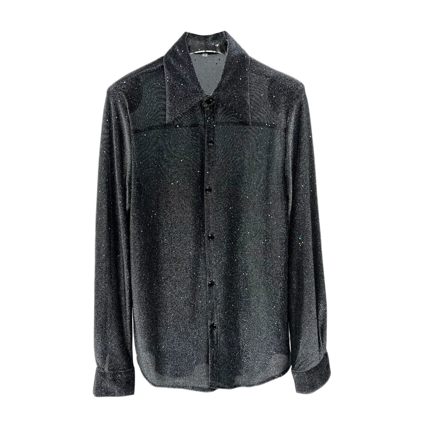 Silk Starry Sky Loose Fit Shirt