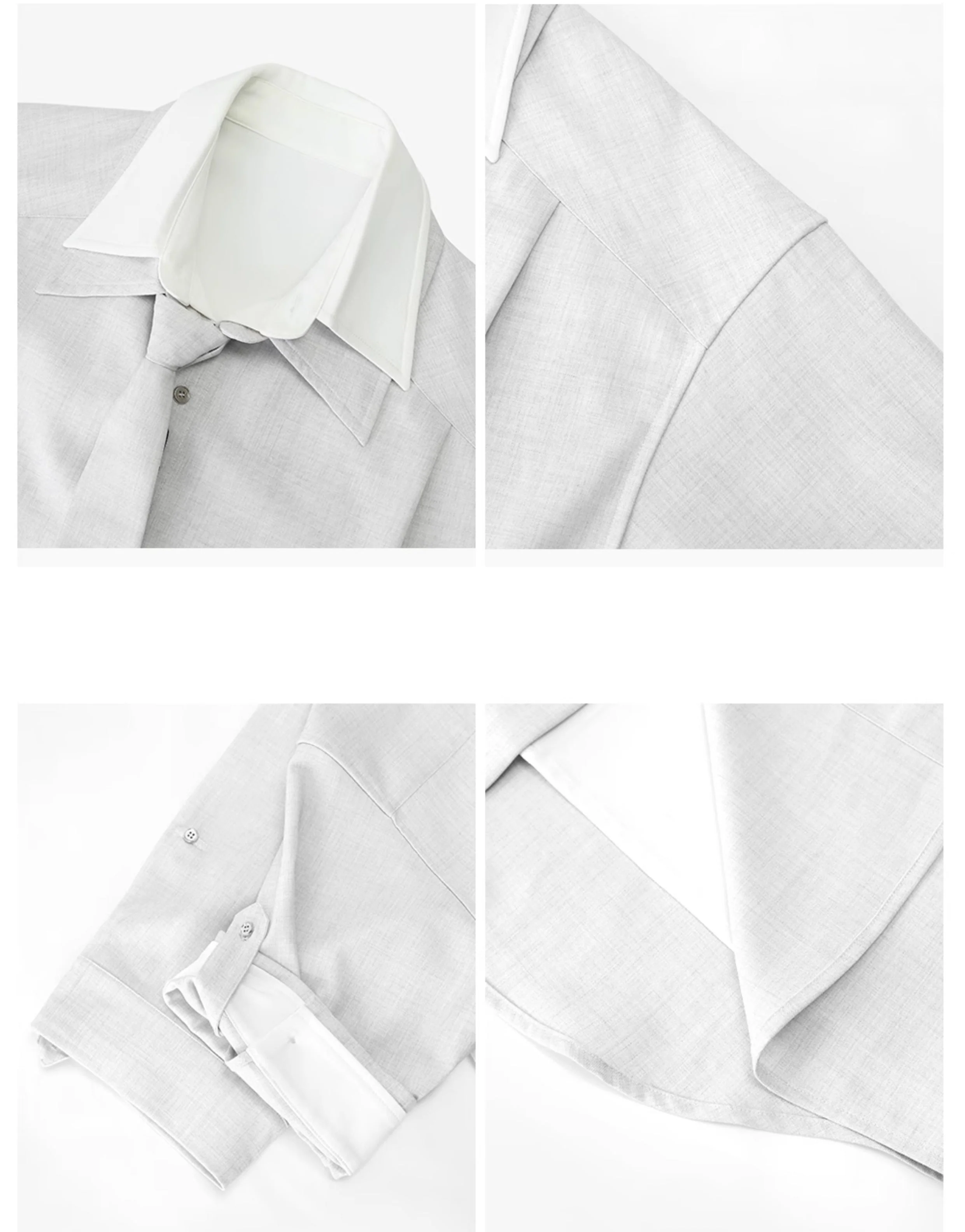 Striped Short-Sleeve Shirt ( No Tie )
