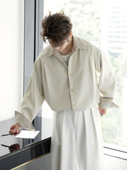 Lightweight Double-sided Button-down Shirt