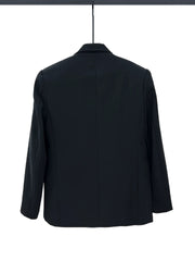 Rose Embellishments Loose Fit Suit Jacket