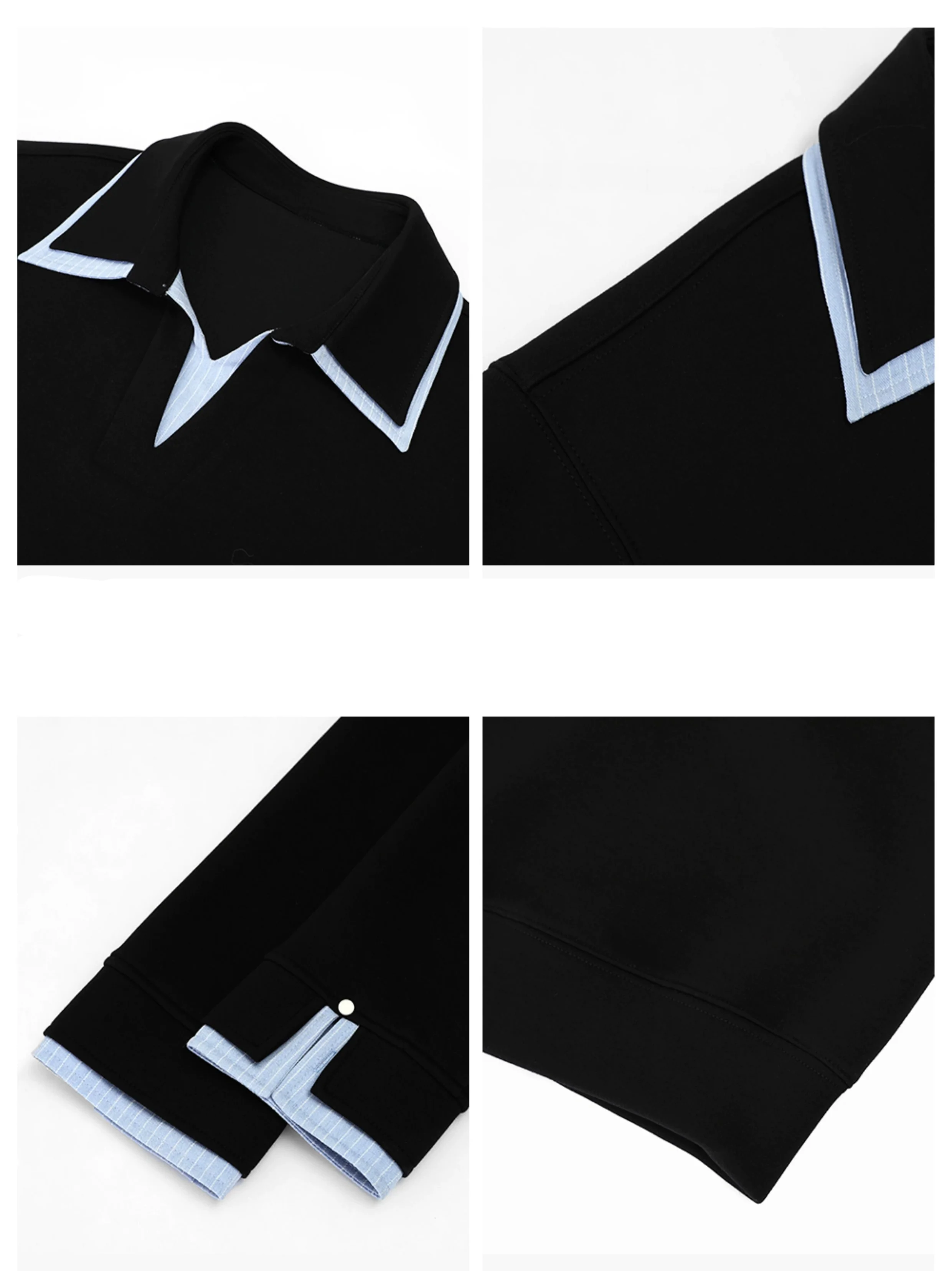 Loose Fit Contrast Color Pullover