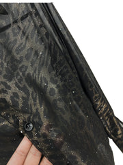 Leopard Print Mesh Quick-Drying Shirt