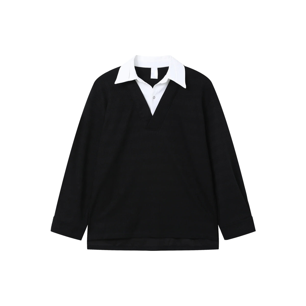 Fake Two-piece Long-sleeved Pullover