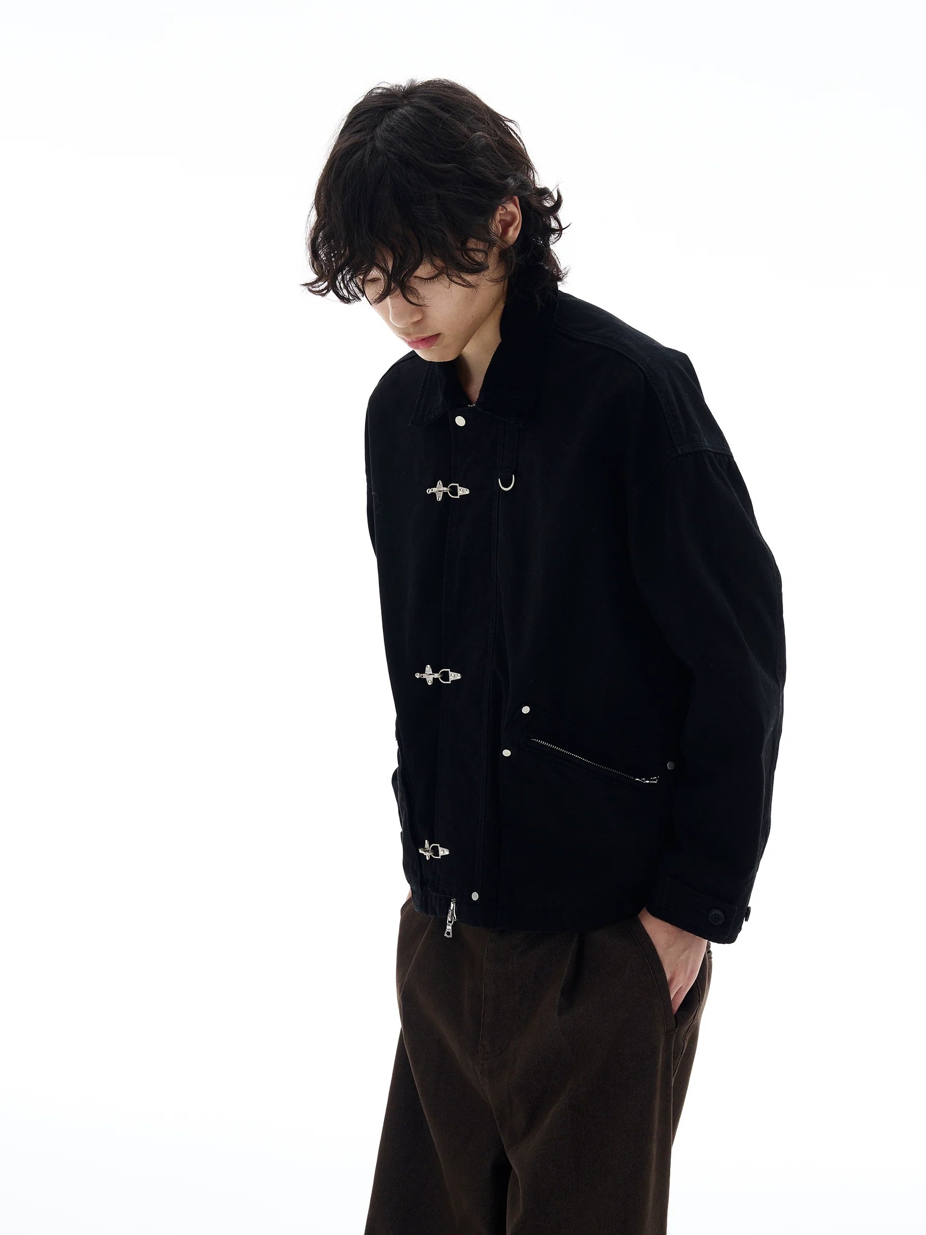 Aircraft Button Cargo Coat