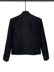 Shiny Metal Embellished Short Jacket