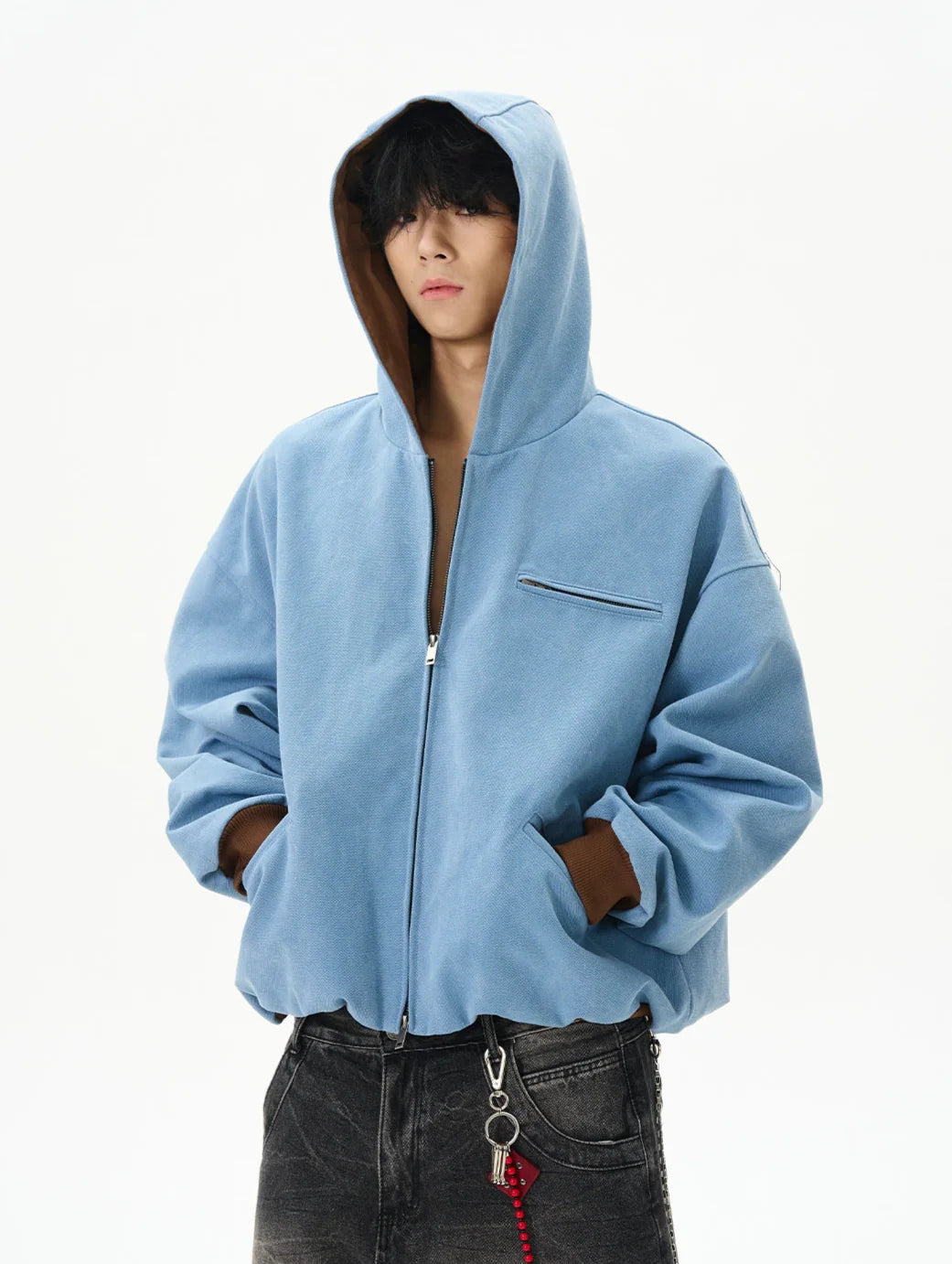 Hooded Denim Jacket