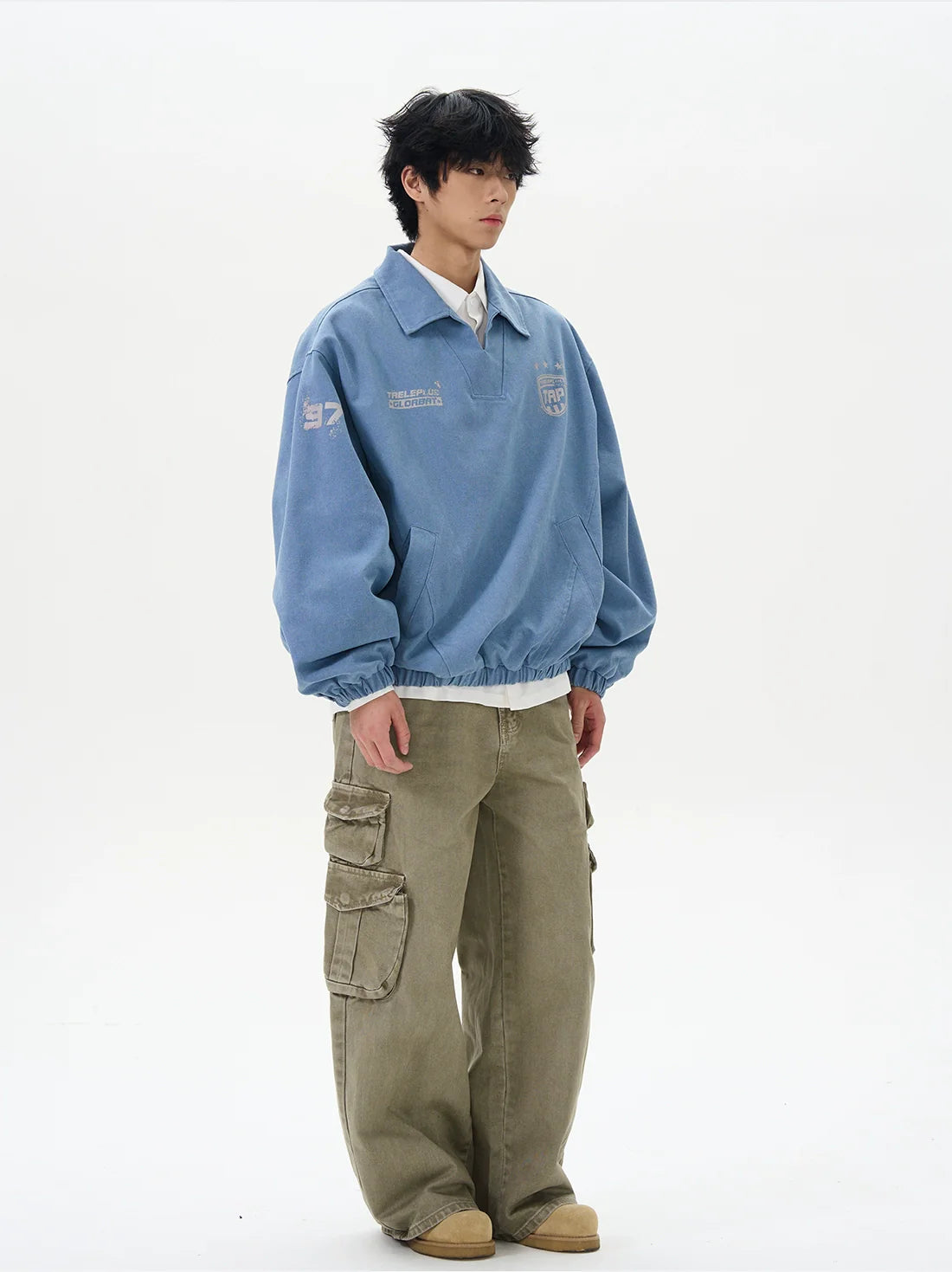 V-neck Cargo Pullover