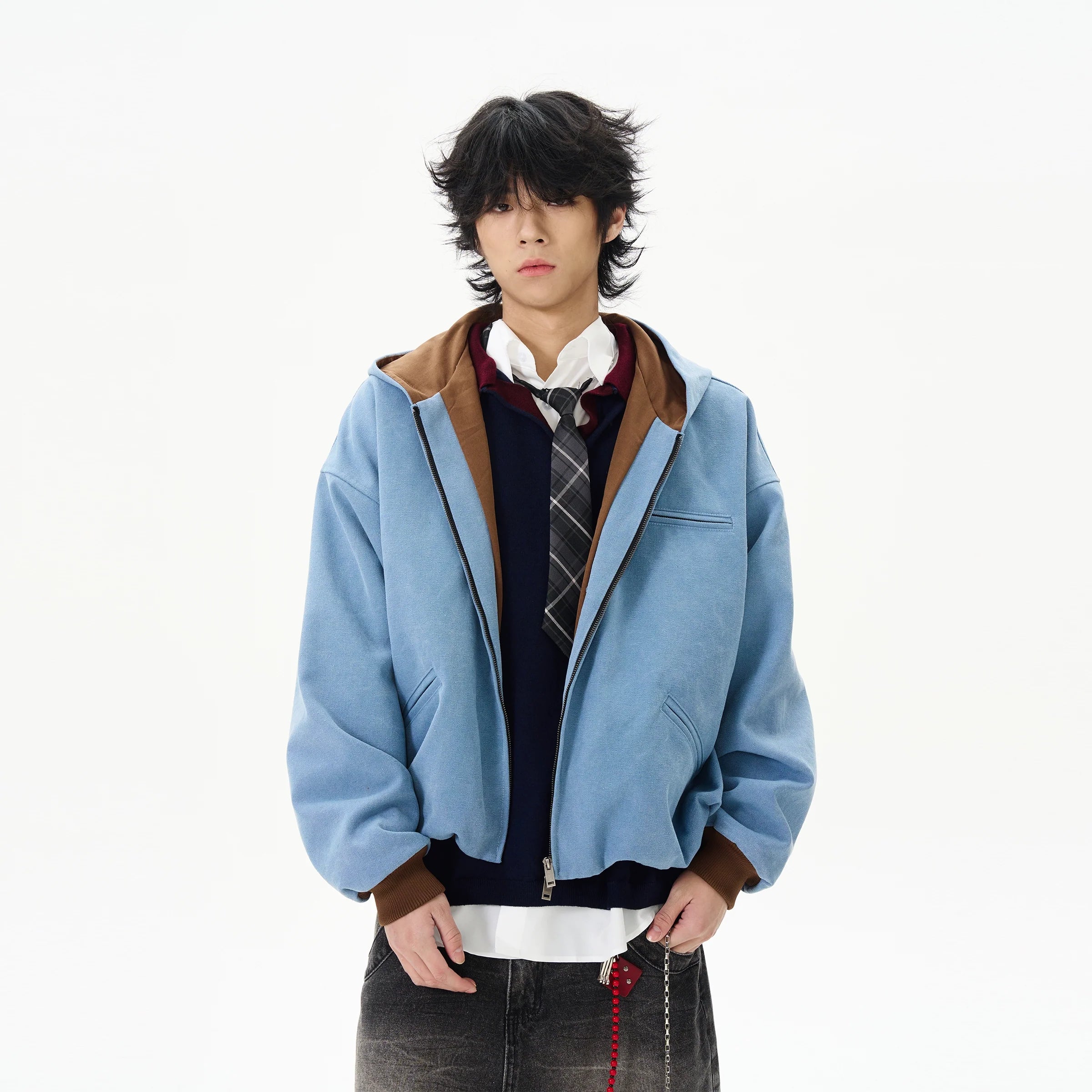 Hooded Denim Jacket