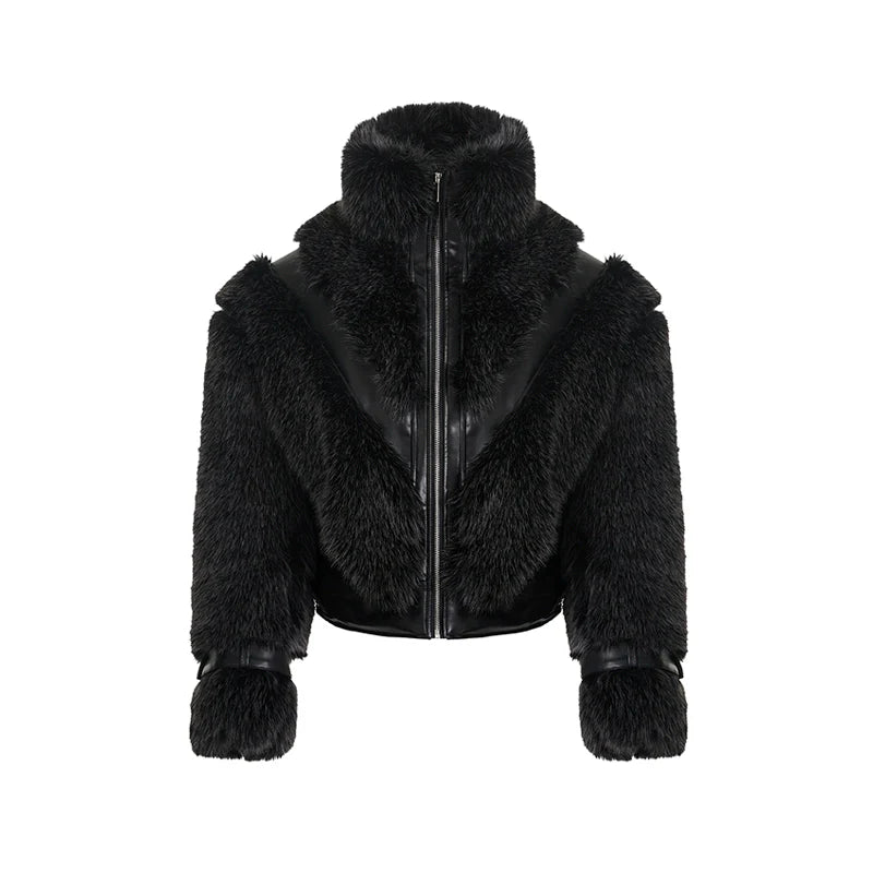 Luxury Faux Fur Mink Coat