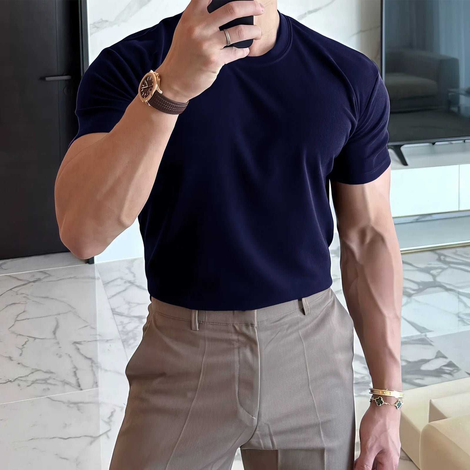 Slim Fit Round Neck T-shirt